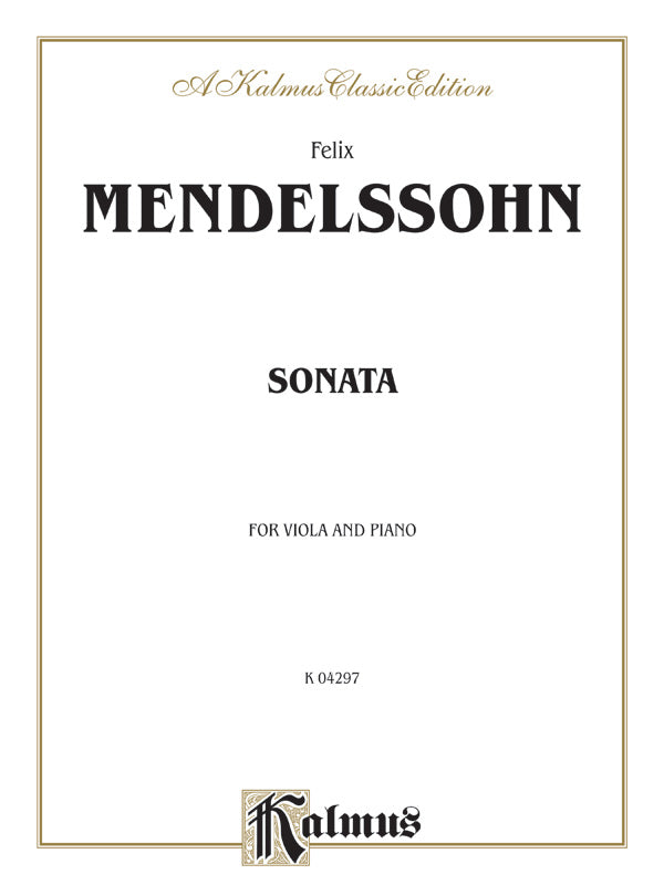 Mendelssohn: Sonata Sheet Music Preview