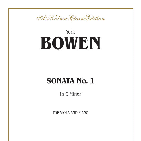 Sonata No. 1 in C Minor Cover Image
