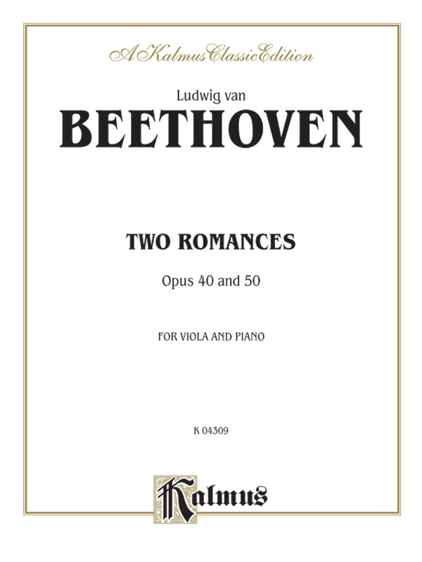 Beethoven: Two Romances, Op. 40 & 50 Sheet Music Preview
