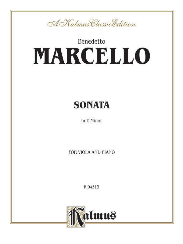 Marcello: Sonata in E Minor Sheet Music Preview