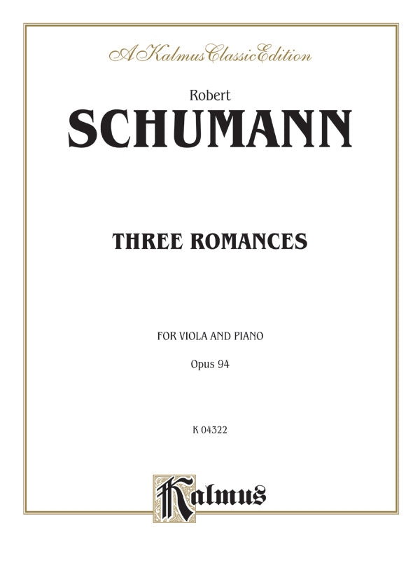 Schumann: Three Romances, Op. 94 Sheet Music Preview