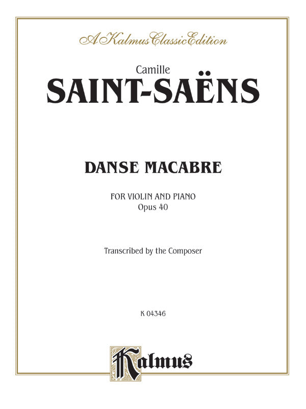 Saint-Saëns: Danse Macabre, Op. 40 Sheet Music Preview
