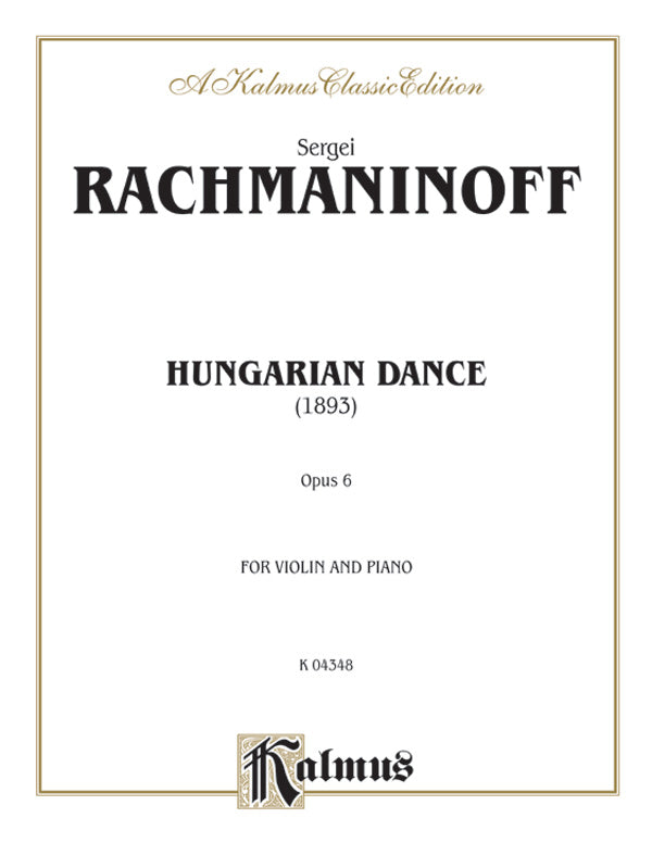 Hungarian Dance (Urtext) Cover Image