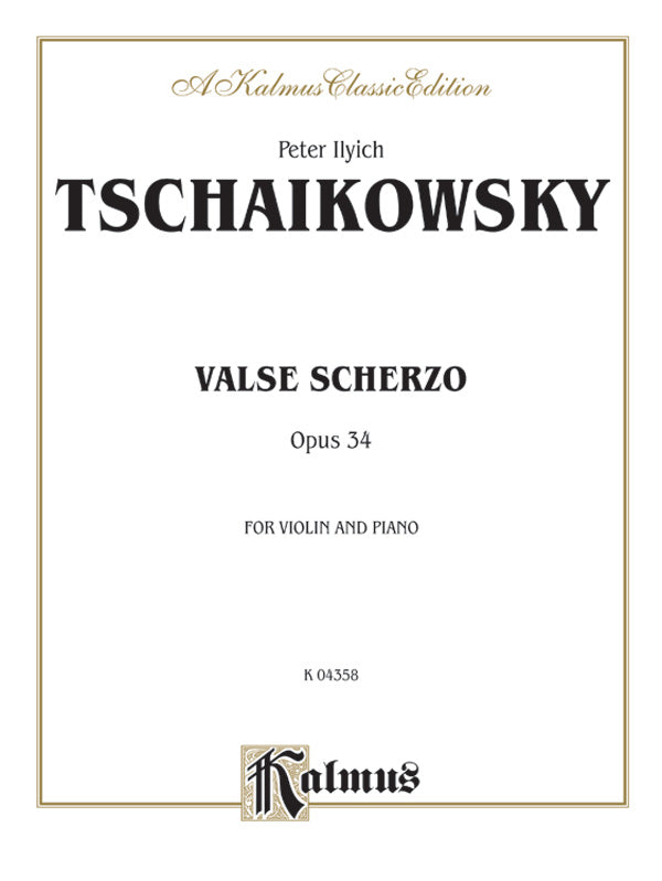 Tchaikovsky: Valse Scherzo, Op. 34 (Urtext) Sheet Music Preview