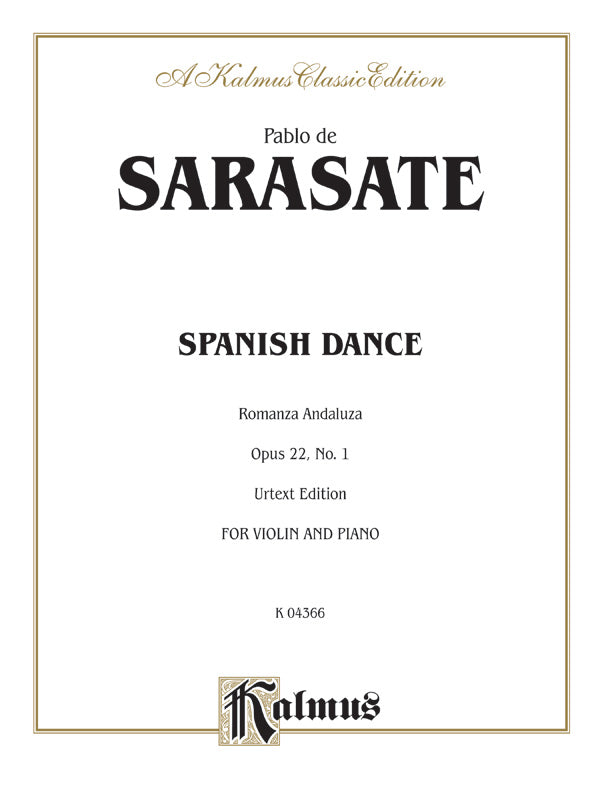 Sarasate: Spanish Dance, Op. 22, No. 1 (Romanza Andaluza) Sheet Music Preview