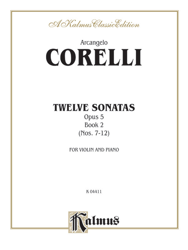 Twelve Sonatas, Opus 5, Volume II Cover Image
