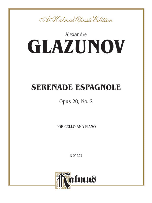 Glazunov: Serenade Espagnole, Op. 20, No. 2 Sheet Music Preview