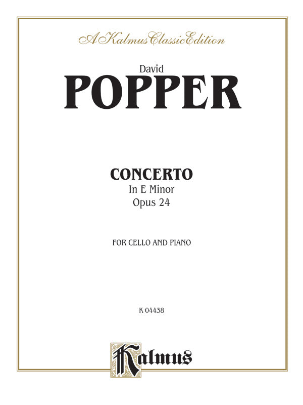 Popper: Cello Concerto in E Minor, Op. 24 Sheet Music Preview