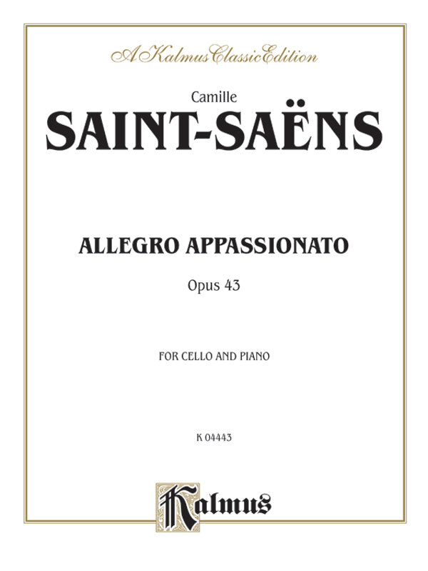Saint-Saëns: Allegro Appassionato, Op. 43 Sheet Music Preview