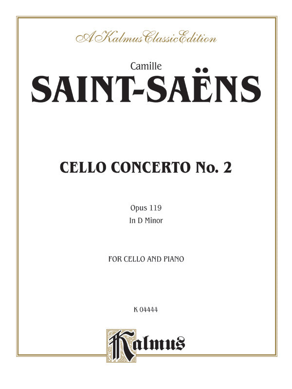 Saint-Saëns: Cello Concerto No. 2, Op. 119 in D Minor Sheet Music Preview