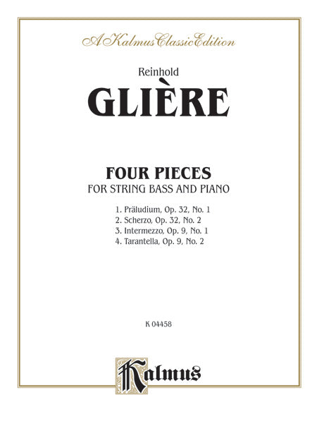Glière: Four Pieces Sheet Music Preview