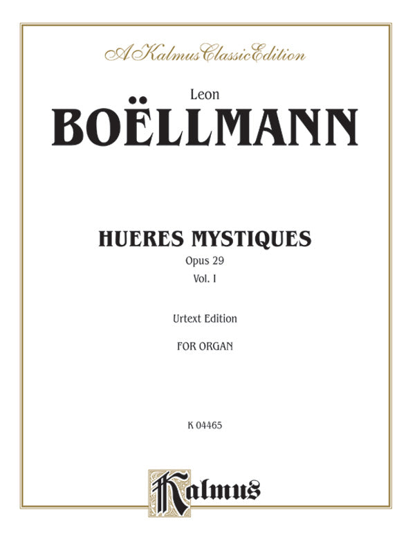 Heures Mystiques (Urtext), Volume I (Opus 29) Cover Image