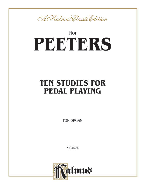 Peeters: Ten Studies for Pedal Playing Sheet Music Preview