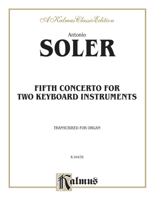 Fifth Concerto for Two Keyboard Instruments Cover Image
