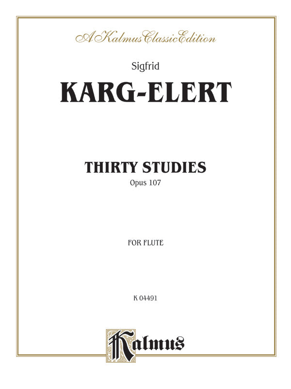 Karg-Elert: Thirty Studies, Op. 107 Sheet Music Preview