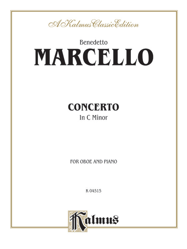 Marcello: Concerto in C Minor Sheet Music Preview