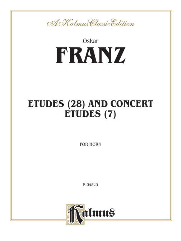 Franz: Etudes and Concert Etudes Sheet Music Preview