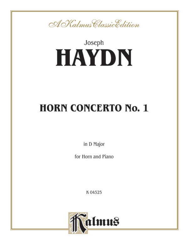 Horn Concerto No. 1 in D Major Cover Image
