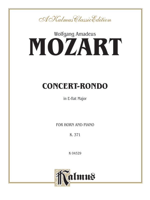 Concert-Rondo in E-flat Major, K. 371 Cover Image