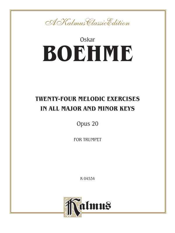 Boehme: Twenty-four Melodic Exercises (in all Major and Minor Keys), Op. 20 Sheet Music Preview