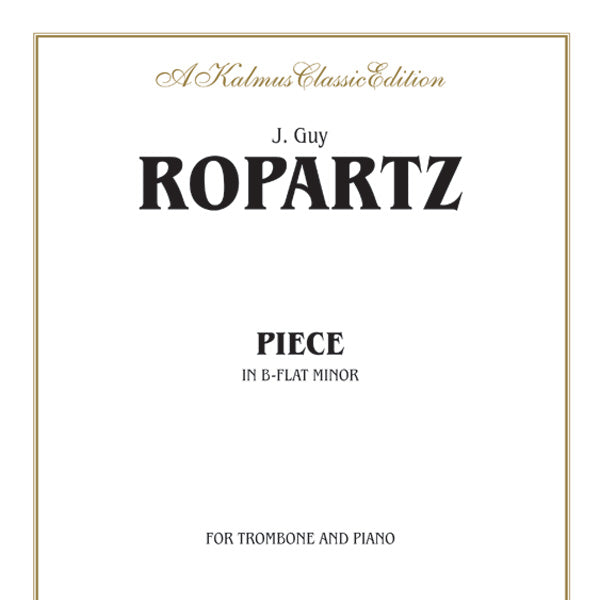 Ropartz: Piece in B flat Minor Sheet Music Preview