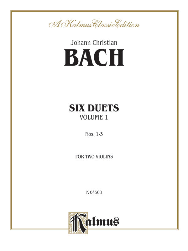 Bach: Six Duets, Volume I Sheet Music Preview