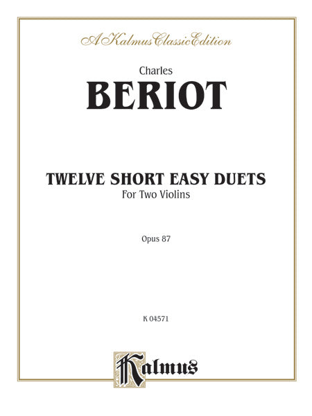 Beriot: Twelve Short Easy Duets, Op. 87 Sheet Music Preview