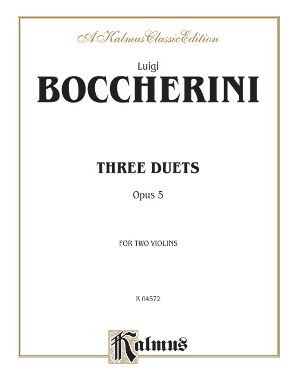 Three Duets, Opus 5 Cover Image