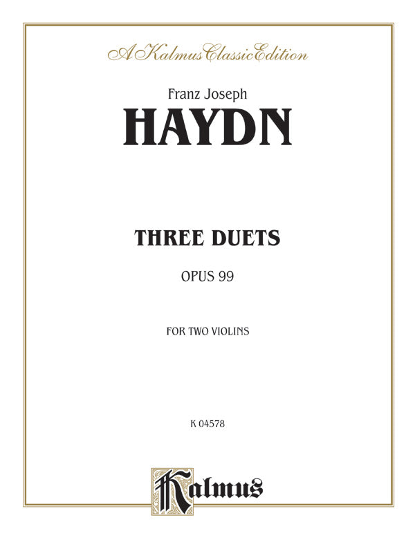 Haydn: Three Duets, Op. 99 Sheet Music Preview