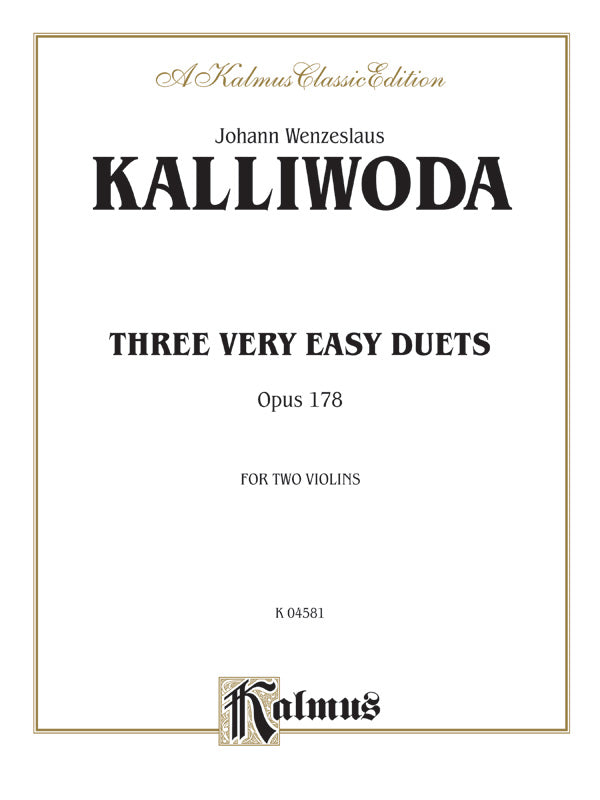 Kalliwoda: Three Very Easy Duets, Op. 178 Sheet Music Preview