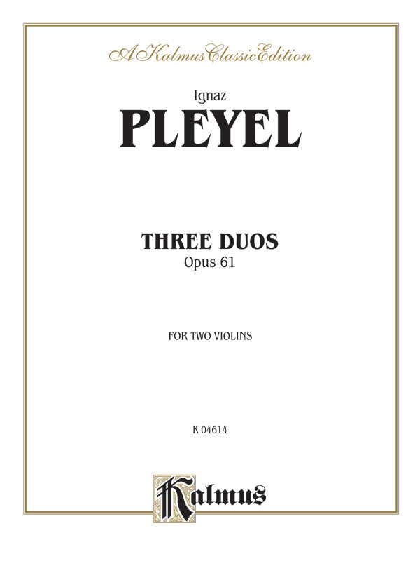 Pleyel: Three Duos, Op. 61 Sheet Music Preview