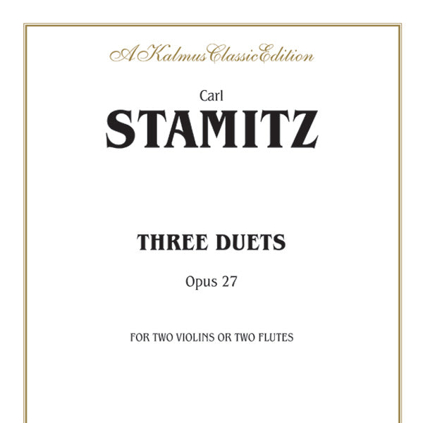 Three Duets, Opus 27 Cover Image