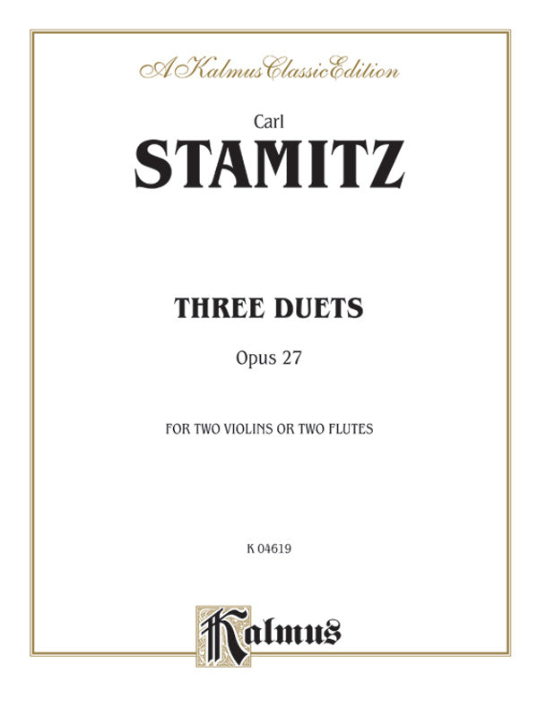 Three Duets, Opus 27 Cover Image