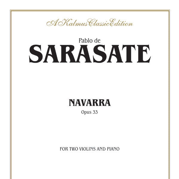 Sarasate: Navarra, Op. 33 Sheet Music Preview