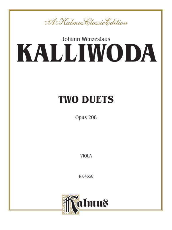 Two Duets, Opus 208 Cover Image
