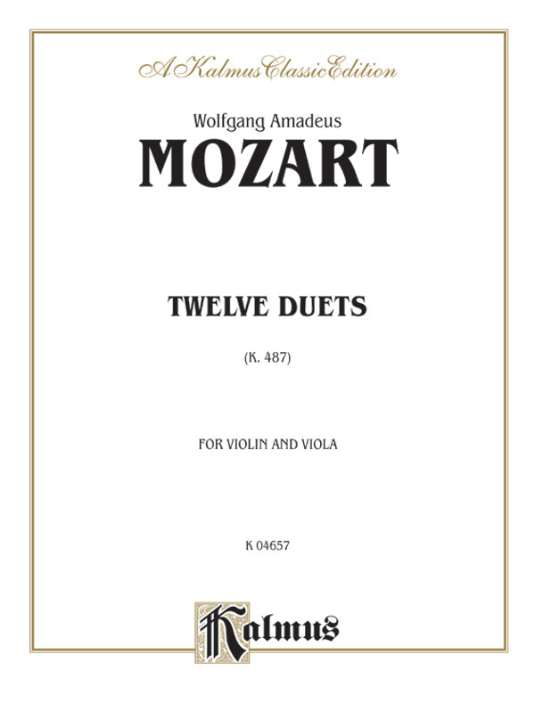 Mozart: Twelve Duets, K. 487 (Arranged) Sheet Music Preview