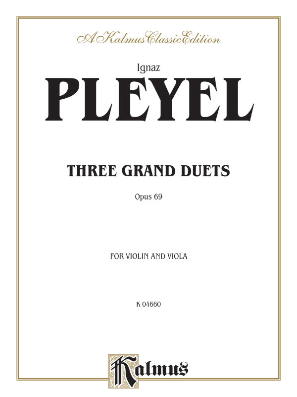 Pleyel: Three Grand Duets, Op. 69 Sheet Music Preview