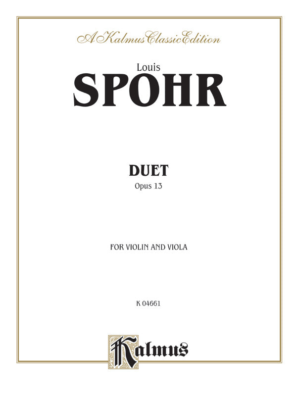 Spohr: Duet, Op. 13 Sheet Music Preview