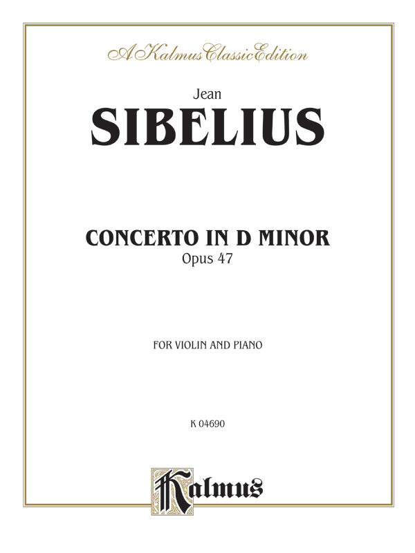 Sibelius: Concerto in D Minor, Op. 47 Sheet Music Preview