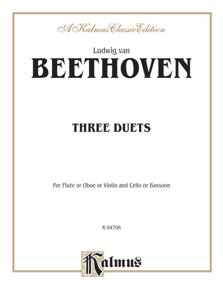 Beethoven: Three Duets Sheet Music Preview