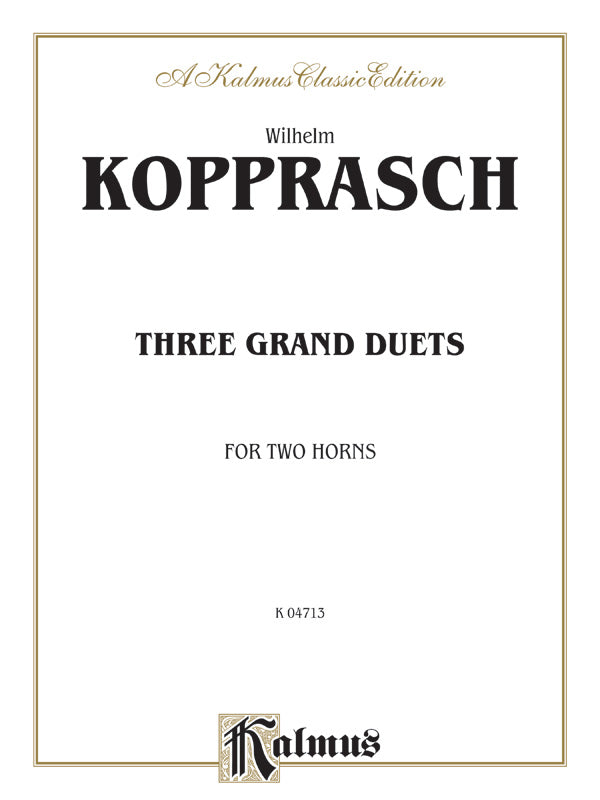 Kopprasch: Three Grand Duets Sheet Music Preview