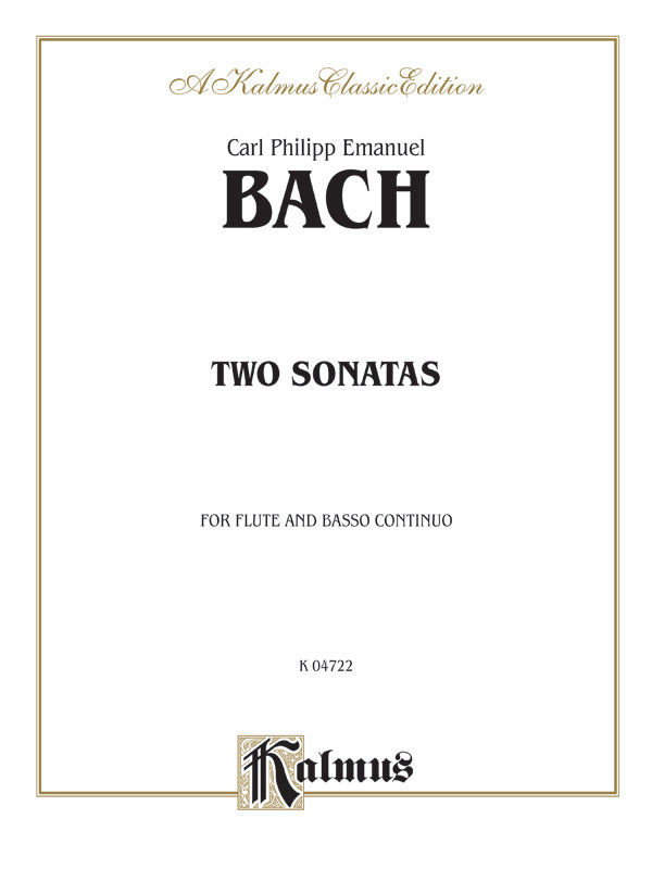 Bach: Two Sonatas (A Minor and D Major) Sheet Music Preview