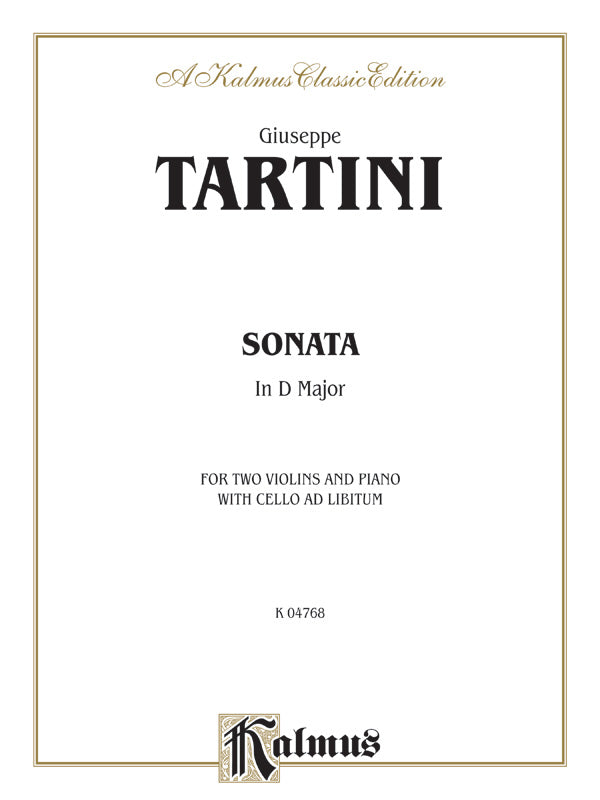 Tartini: Sonata in D Major Sheet Music Preview