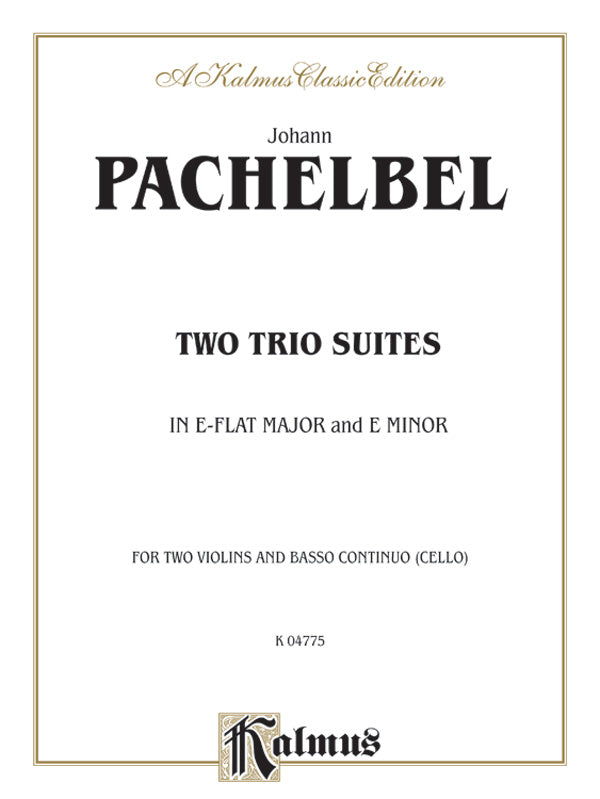 Pachelbel: Two Trio Suites Sheet Music Preview