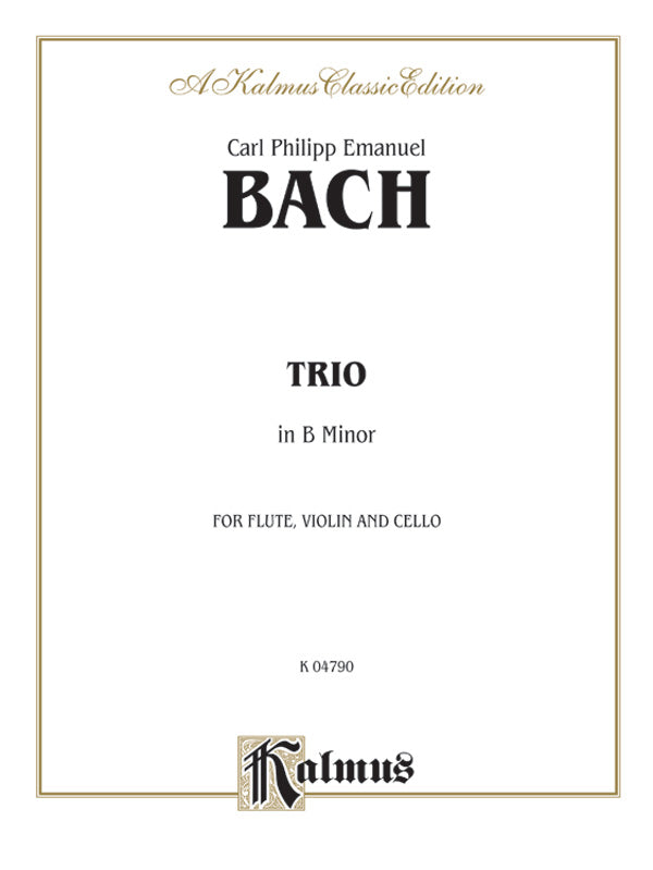 Bach: Trio in B Minor Sheet Music Preview