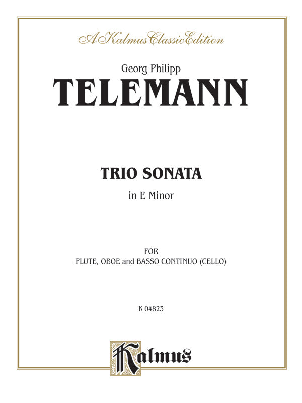 Telemann: Trio Sonata in E Minor Sheet Music Preview