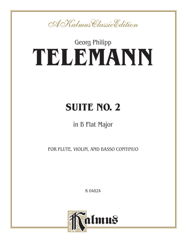 Telemann: Suite No. 2 in B flat Major Sheet Music Preview