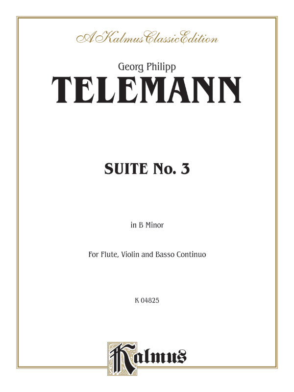 Telemann: Suite No. 3 in B Minor Sheet Music Preview