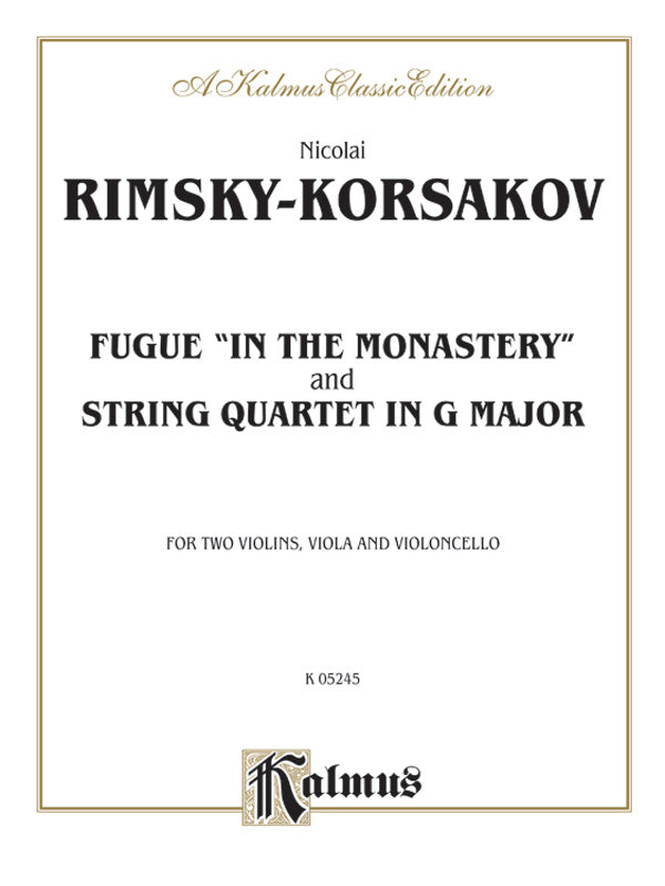Two String Quartets: Fugue "In the Monastery" and String Quartet in G Major Cover Image