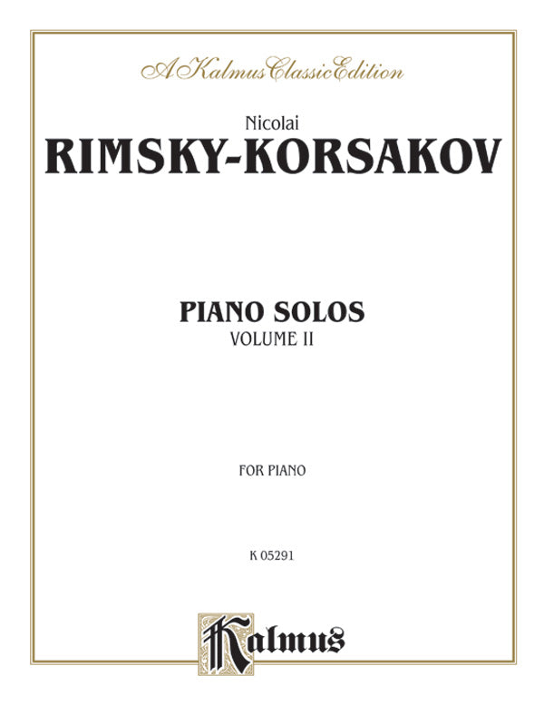 Rimsky-Korsakov: Piano Solos, Volume II Sheet Music Preview